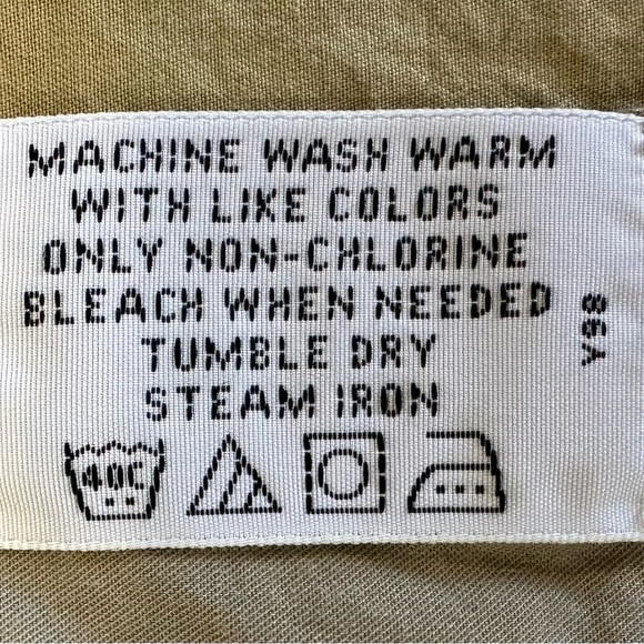 Kenneth Cole New Year Khaki Button Up, Size 16.5 (34-35) - Picture 7 of 8